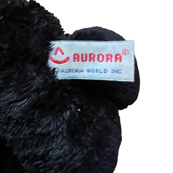 Aurora Flopsies Black Gorilla Ape Chimp Monkey Stuffed‎ Animal Plush - Picture 6 of 7